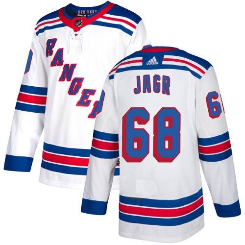 New York Rangers #68 Jaromir Jagr White Away Authentic Stitched Jersey Men's cheap jerseys for sale - CheapJerseys.Shop