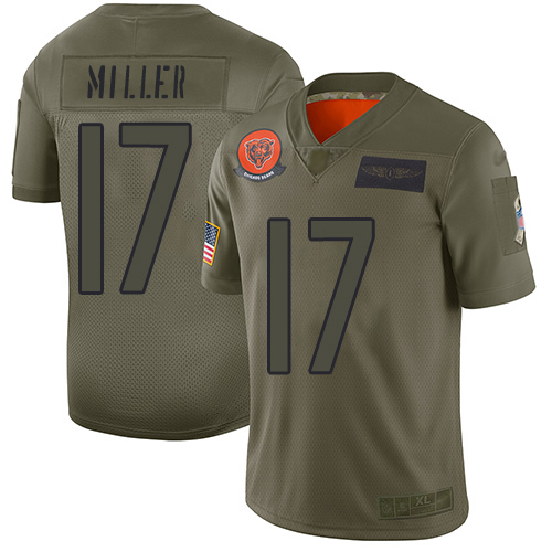 Chicago Bears #17 Anthony Miller Camo Men's Stitched Limited 2019 Salute To Service Jersey Men's cheap jerseys for sale - CheapJerseys.Shop