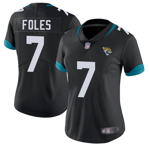 Jacksonville Jaguars #7 Nick Foles Black Team Color Women's Stitched Vapor Untouchable Limited Jersey Womens cheap jerseys for sale - CheapJerseys.Shop