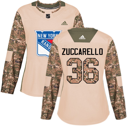 New York Rangers #36 Mats Zuccarello Camo Authentic 2017 Veterans Day Women's Stitched Jersey Womens cheap jerseys for sale - CheapJerseys.Shop