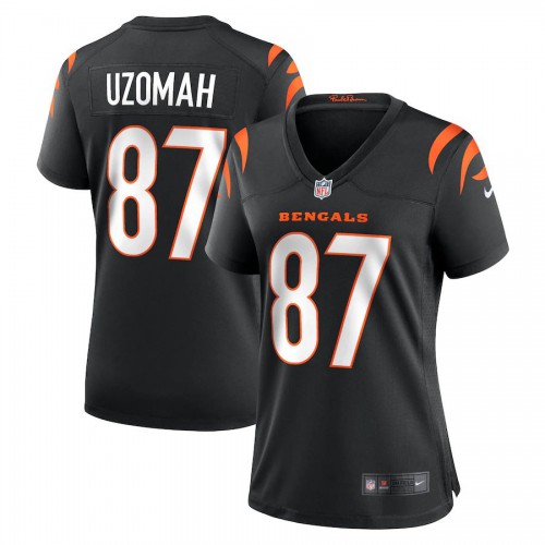 Cincinnati Cincinnati Bengals #87 C.J. Uzomah Black Women's Game Jersey Womens cheap jerseys for sale - CheapJerseys.Shop