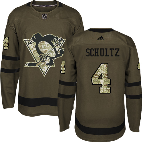 Pittsburgh Penguins #4 Justin Schultz Green Salute to Service Stitched Jersey Men's cheap jerseys for sale - CheapJerseys.Shop