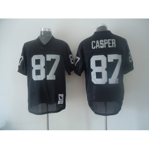 Mitchell And Ness Las Vegas Raiders #87 Dave Casper Black Throwback Stitched Jersey Men's cheap jerseys for sale - CheapJerseys.Shop