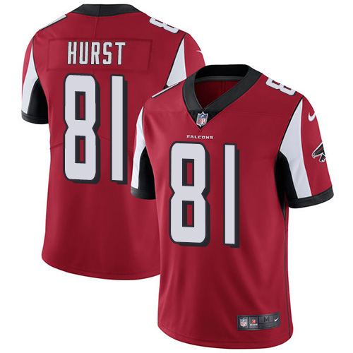 Atlanta Falcons #81 Hayden Hurst Red Team Color Men's Stitched Vapor Untouchable Limited Jersey Men's cheap jerseys for sale - CheapJerseys.Shop