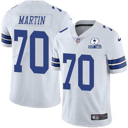 Dallas Cowboys #70 Zack Martin White Men's Stitched With Established In 1960 Patch Vapor Untouchable Limited Jersey Men's cheap jerseys for sale - CheapJerseys.Shop