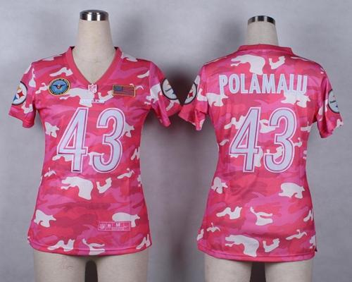 Steelers #43 Troy Polamalu Pink Women's Stitched Elite Camo Fashion Jersey cheap jerseys for sale - CheapJerseys.Shop