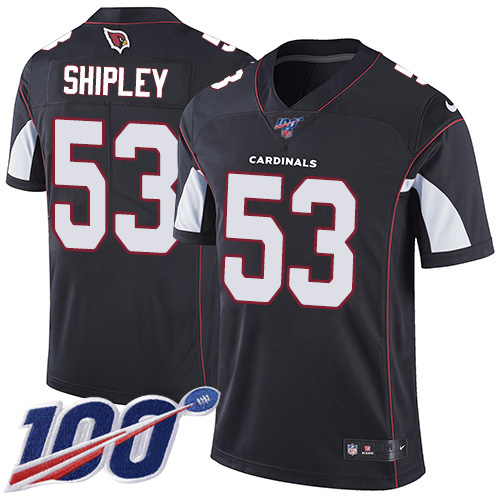 Arizona Cardinals #53 A.Q. Shipley Black Alternate Men's Stitched 100th Season Vapor Limited Jersey Men's cheap jerseys for sale - CheapJerseys.Shop