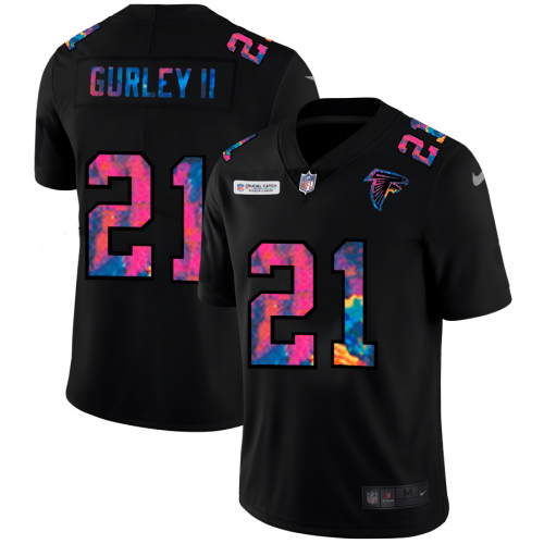 Atlanta Atlanta Falcons #21 Todd Gurley II Men's Multi-Color Black 2020 Crucial Catch Vapor Untouchable Limited Jersey Men's cheap jerseys for sale - CheapJerseys.Shop