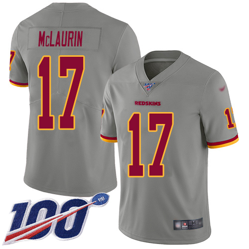 Commanders #17 Terry McLaurin Gray Youth Stitched Limited Inverted Legend 100th Season Jersey cheap jerseys for sale - CheapJerseys.Shop
