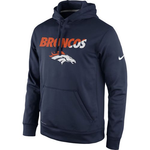Men's Denver Broncos Navy Kick Off Staff Performance Pullover Hoodie cheap jerseys for sale - CheapJerseys.Shop