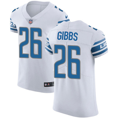 Lions #26 Jahmyr Gibbs White Men's Stitched New Elite Jersey cheap jerseys for sale - CheapJerseys.Shop