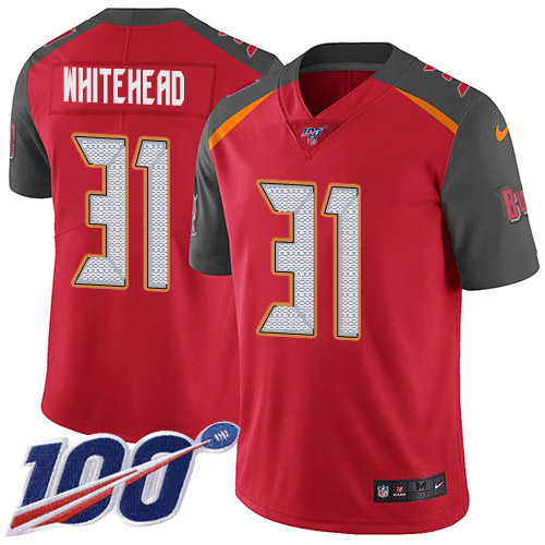 Tampa Bay Buccaneers #31 Jordan Whitehead Red Team Color Youth Stitched 100th Season Vapor Untouchable Limited Jersey Youth cheap jerseys for sale - CheapJerseys.Shop