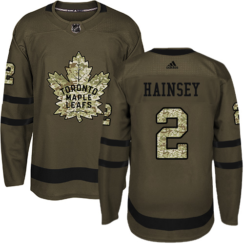 Maple Toronto Maple Leafs #2 Ron Hainsey Green Salute to Service Stitched Jersey Men's cheap jerseys for sale - CheapJerseys.Shop