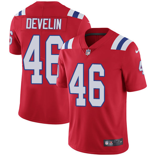New England Patriots #46 James Develin Red Alternate Men's Stitched Vapor Untouchable Limited Jersey Men's cheap jerseys for sale - CheapJerseys.Shop