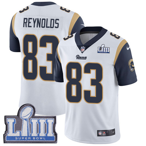 Los Angeles Rams #83 Josh Reynolds White Super Bowl LIII Bound Men's Stitched Vapor Untouchable Limited Jersey Men's cheap jerseys for sale - CheapJerseys.Shop