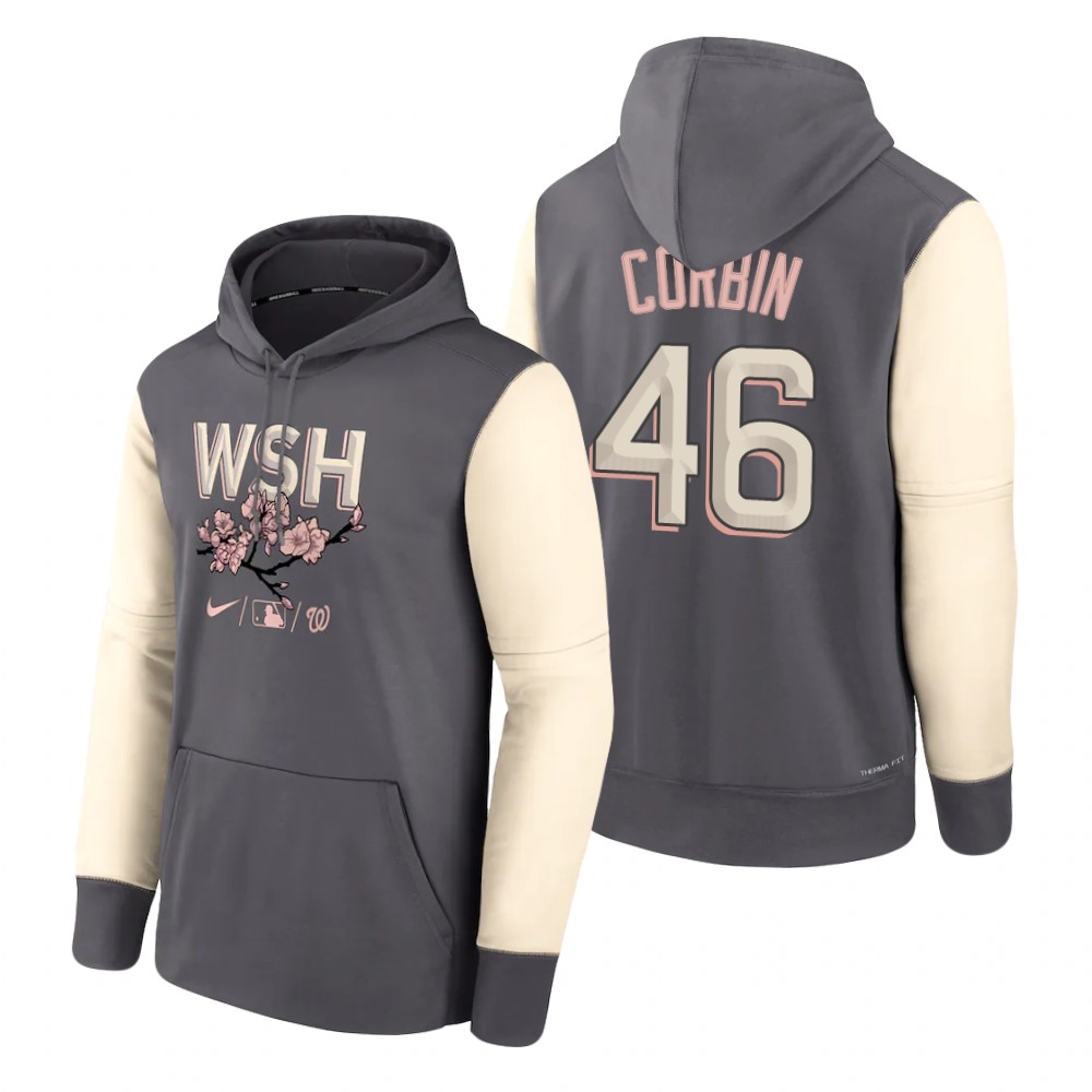 Washington Nationals #46 Patrick Corbin 2022 City Connect Gray Hoodie cheap jerseys for sale - CheapJerseys.Shop