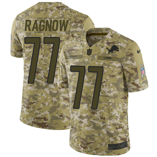Detroit Lions #77 Frank Ragnow Camo Youth Stitched Limited 2018 Salute to Service Jersey Youth cheap jerseys for sale - CheapJerseys.Shop