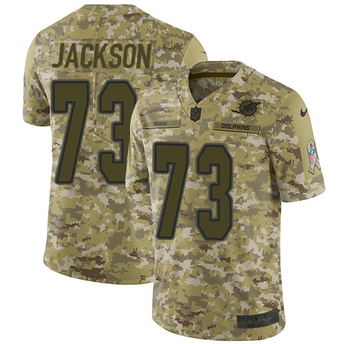 Miami Dolphins #73 Austin Jackson Camo Youth Stitched Limited 2018 Salute To Service Jersey Youth cheap jerseys for sale - CheapJerseys.Shop