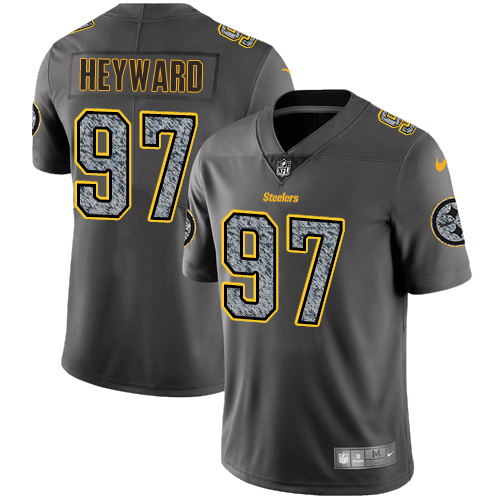 Pittsburgh Steelers #97 Cameron Heyward Gray Static Youth Stitched Vapor Untouchable Limited Jersey Youth cheap jerseys for sale - CheapJerseys.Shop