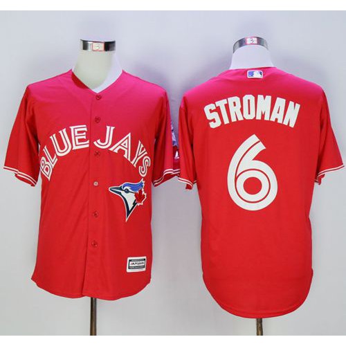 Toronto Blue Jays #6 Marcus Stroman Red New Cool Base 40th Anniversary Stitched Jersey Men's cheap jerseys for sale - CheapJerseys.Shop