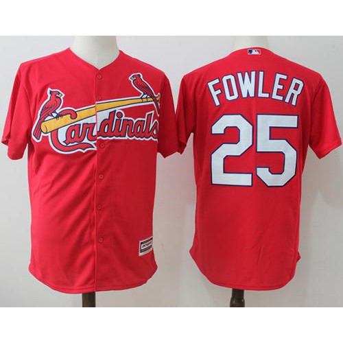 St.Louis Cardinals #25 Dexter Fowler Red New Cool Base Stitched Jersey Men's cheap jerseys for sale - CheapJerseys.Shop