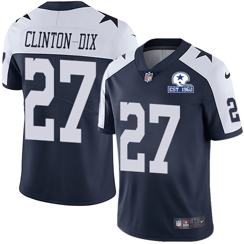 Dallas Cowboys #27 Ha Ha Clinton-Dix Navy Blue Thanksgiving Men's Stitched With Established In 1960 Patch Vapor Untouchable Limited Throwback Jers cheap jerseys for sale - CheapJerseys.Shop