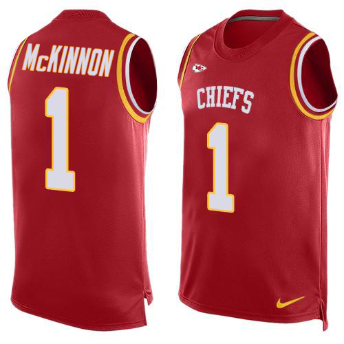 Chiefs #1 Jerick McKinnon Red Team Color Men's Stitched Limited Tank Top Jersey cheap jerseys for sale - CheapJerseys.Shop