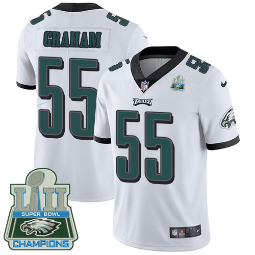 Eagles #55 Brandon Graham White Super Bowl LII Champions Youth Stitched Vapor Untouchable Limited Jersey cheap jerseys for sale - CheapJerseys.Shop
