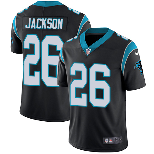 Carolina Panthers #26 Donte Jackson Black Team Color Men's Stitched Vapor Untouchable Limited Jersey Men's cheap jerseys for sale - CheapJerseys.Shop