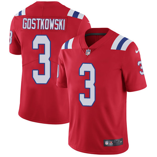 New England Patriots #3 Stephen Gostkowski Red Alternate Men's Stitched Vapor Untouchable Limited Jersey Men's cheap jerseys for sale - CheapJerseys.Shop