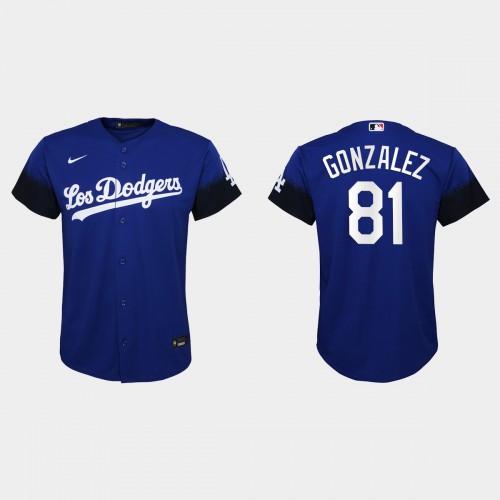 Los Angeles Los Angeles Dodgers #81 Victor Gonzalez Youth 2021 City Connect Jersey Royal Youth cheap jerseys for sale - CheapJerseys.Shop