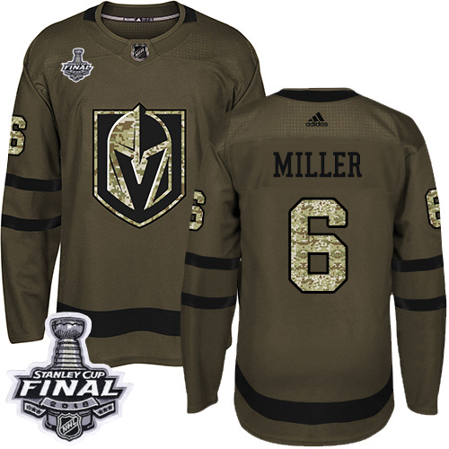 Golden Vegas Golden Knights #6 Colin Miller Green Salute to Service 2018 Stanley Cup Final Stitched Jersey Men's cheap jerseys for sale - CheapJerseys.Shop