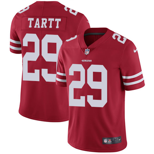 San Francisco 49ers #29 Jaquiski Tartt Red Team Color Youth Stitched Vapor Untouchable Limited Jersey Youth cheap jerseys for sale - CheapJerseys.Shop