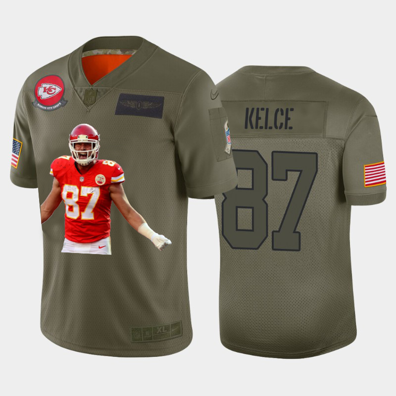 Kansas City Chiefs #87 Travis Kelce Team Hero 2 Vapor Limited Jersey Camo cheap jerseys for sale - CheapJerseys.Shop