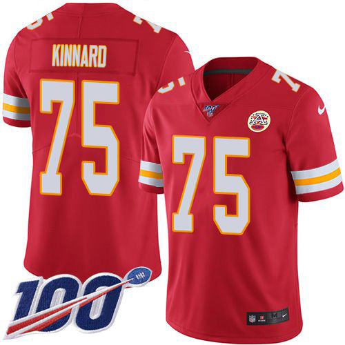 Chiefs #75 Darian Kinnard Red Team Color Youth Stitched 100th Season Vapor Limited Jersey cheap jerseys for sale - CheapJerseys.Shop