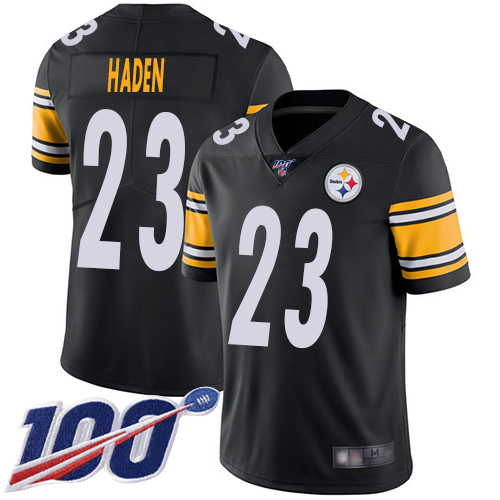 Pittsburgh Steelers #23 Joe Haden Black Team Color Men's Stitched 100th Season Vapor Limited Jersey Men's cheap jerseys for sale - CheapJerseys.Shop