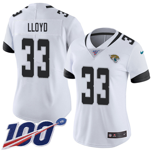 Jaguars #33 Devin Lloyd White Women's Stitched 100th Season Vapor Untouchable Limited Jersey cheap jerseys for sale - CheapJerseys.Shop