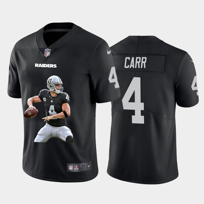 Las Vegas Raiders #4 Derek Carr Men's Player Signature Moves Vapor Limited Jersey Black cheap jerseys for sale - CheapJerseys.Shop