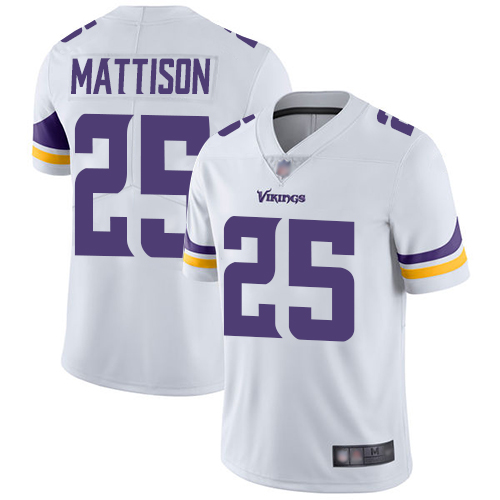 Minnesota Vikings #25 Alexander Mattison White Men's Stitched Vapor Untouchable Limited Jersey Men's cheap jerseys for sale - CheapJerseys.Shop