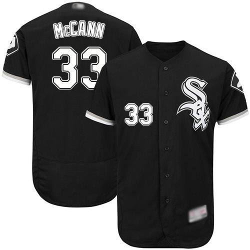 Chicago White Sox #33 James McCann Black Flexbase Authentic Collection Stitched Jersey Men's cheap jerseys for sale - CheapJerseys.Shop