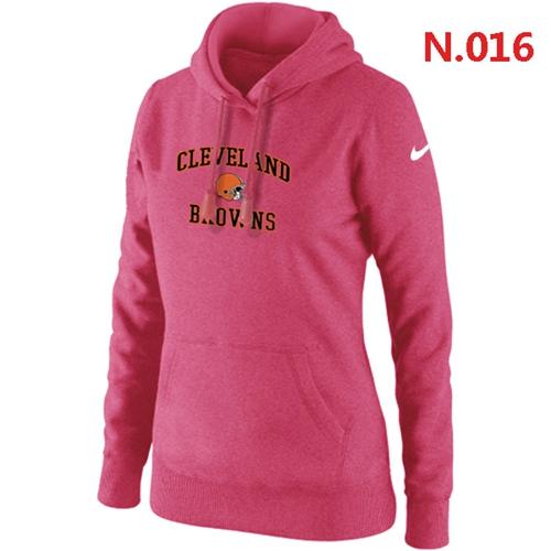 Women's Cleveland Browns Heart & Soul Pullover Hoodie Pink cheap jerseys for sale - CheapJerseys.Shop