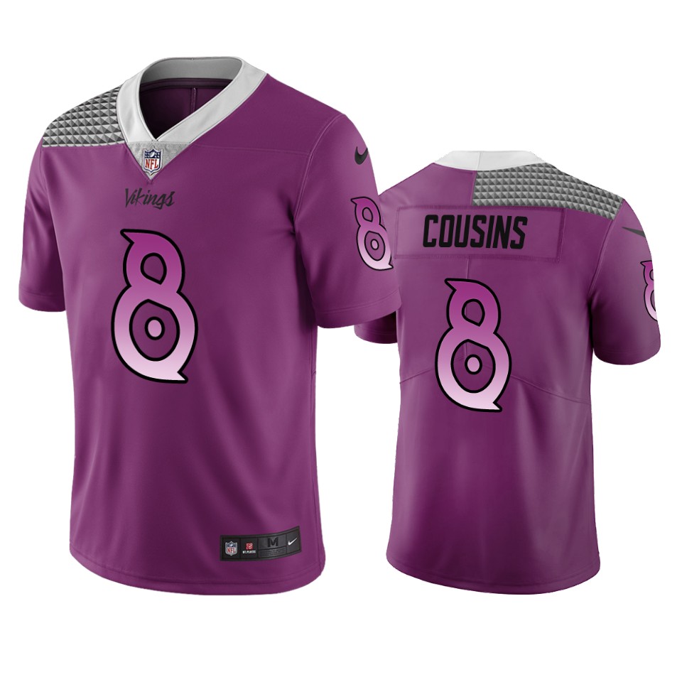 Minnesota Vikings #8 Kirk Cousins Purple Vapor Limited City Edition Jersey cheap jerseys for sale - CheapJerseys.Shop
