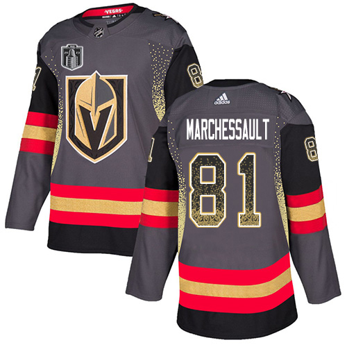 Golden Knights #81 Jonathan Marchessault Grey 2023 Stanley Cup Final Patch Home Authentic Drift Fashion Stitched Jersey cheap jerseys for sale - CheapJerseys.Shop
