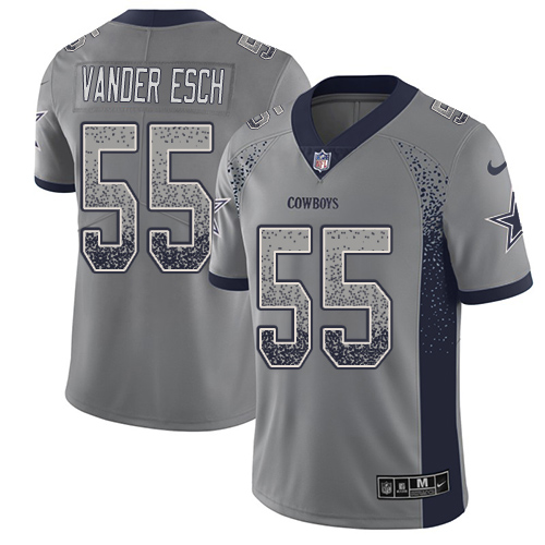 Cowboys #55 Leighton Vander Esch Gray Men's Stitched Limited Rush Drift Fashion Jersey cheap jerseys for sale - CheapJerseys.Shop