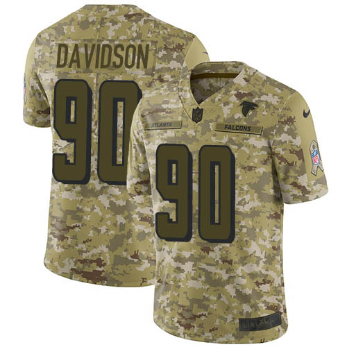 Atlanta Falcons #90 Marlon Davidson Camo Men's Stitched Limited 2018 Salute To Service Jersey Men's cheap jerseys for sale - CheapJerseys.Shop
