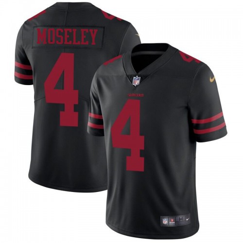 San Francisco 49ers #4 Emmanuel Moseley Black Alternate Youth Stitched Vapor Untouchable Limited Jersey Youth cheap jerseys for sale - CheapJerseys.Shop