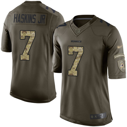 Washington Commanders #7 Dwayne Haskins Jr Green Men's Stitched Limited 2015 Salute To Service Jersey Men's cheap jerseys for sale - CheapJerseys.Shop