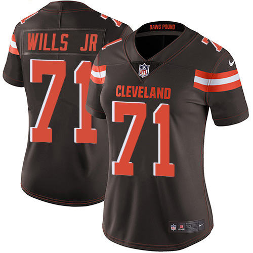 Cleveland Browns #71 Jedrick Wills JR Brown Team Color Women's Stitched Vapor Untouchable Limited Jersey Womens cheap jerseys for sale - CheapJerseys.Shop