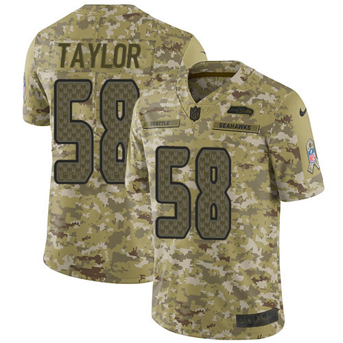 Seattle Seahawks #58 Darrell Taylor Camo Youth Stitched Limited 2018 Salute To Service Jersey Youth cheap jerseys for sale - CheapJerseys.Shop