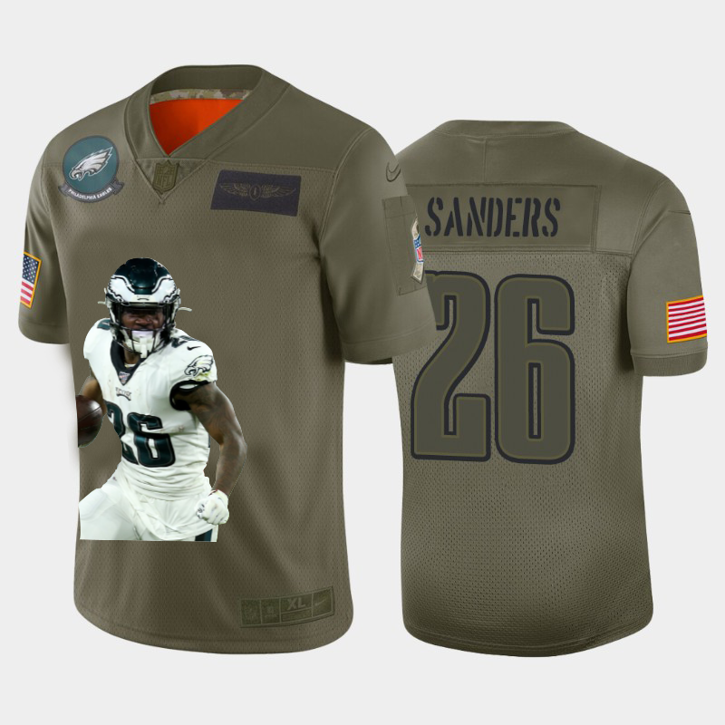 Philadelphia Eagles #26 Miles Sanders Team Hero 1 Vapor Limited Jersey Camo cheap jerseys for sale - CheapJerseys.Shop